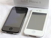 iPhone 5G C9000 (2Sim+Java+Wi-Fi+TV) 3.2 LCD черн,  бел