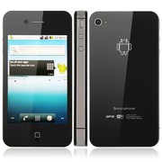 iPhone 4S W008 Android 2.2 Емкостной экран 2Sim+ Wi-Fi+GPS